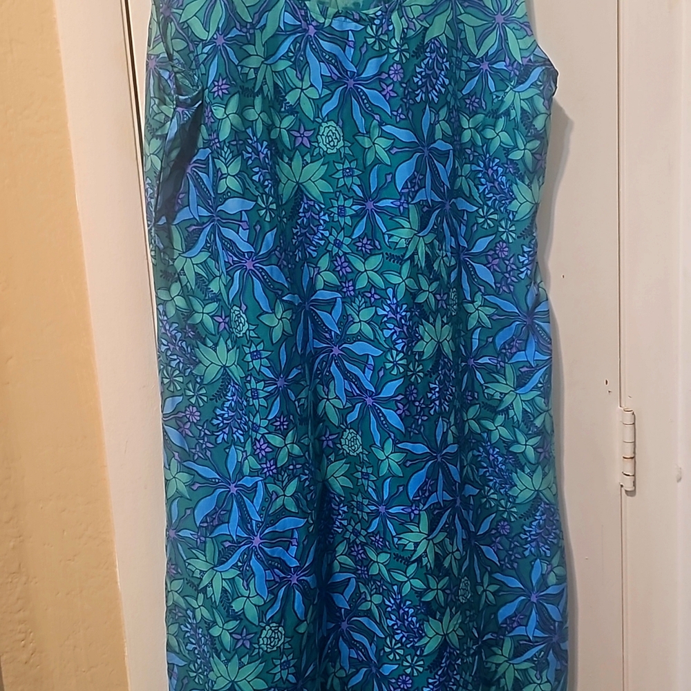 Vintage floral sleeveless dress